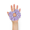 Rainbow Zebras on Purple Scrunchie