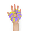Purple and Yellow Hair Scrunchie