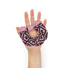 Native Bison Black with Pattern Pink Scrunchie