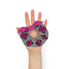 Pink and Black Native Pattern on Geometric pattern Scrunchie