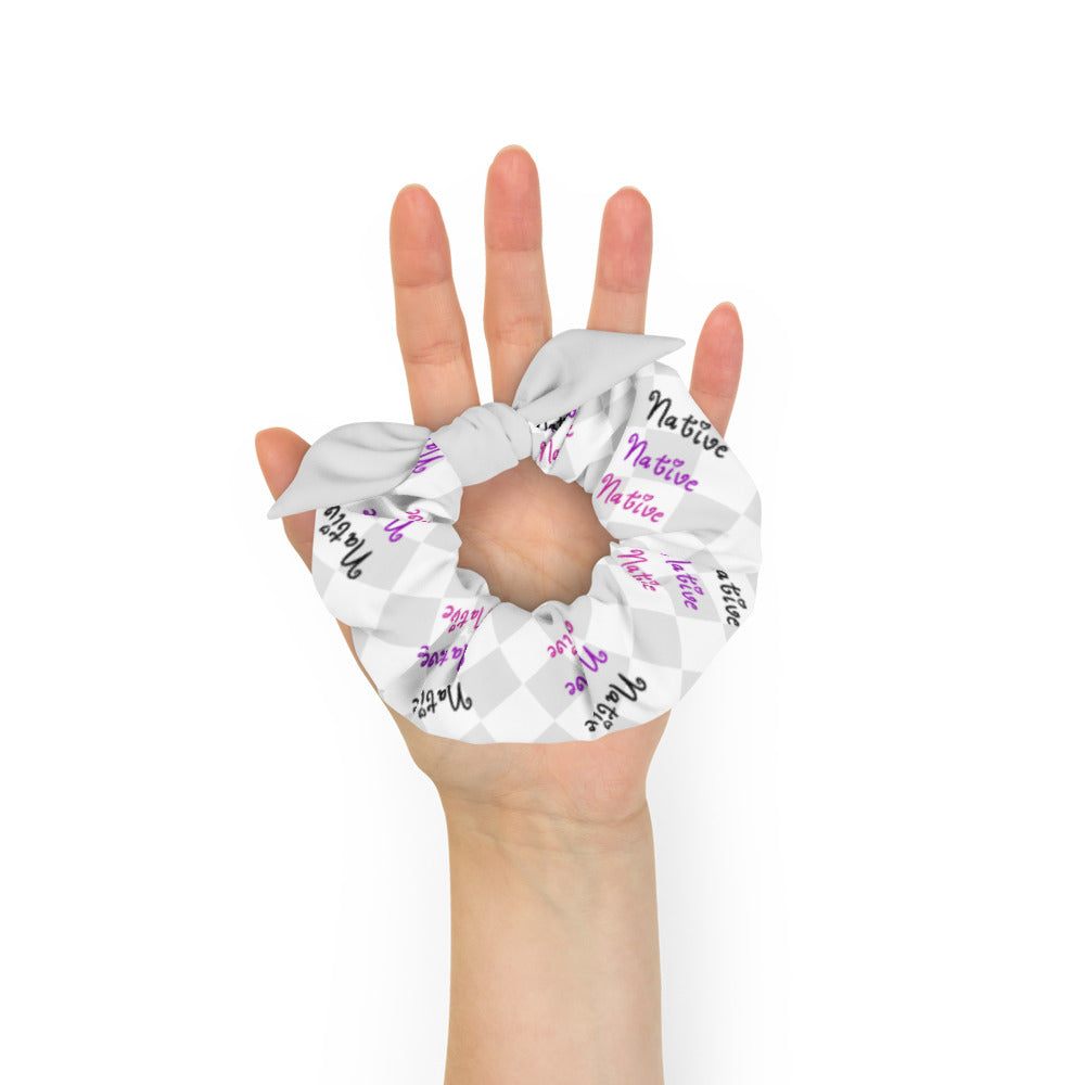 Native Native Native on Geometric Scrunchie