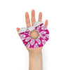 Pink and White Geometric Scrunchie