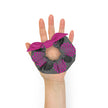 Pink and Black Floral Scrunchie