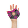 Pink and Black Floral Scrunchie