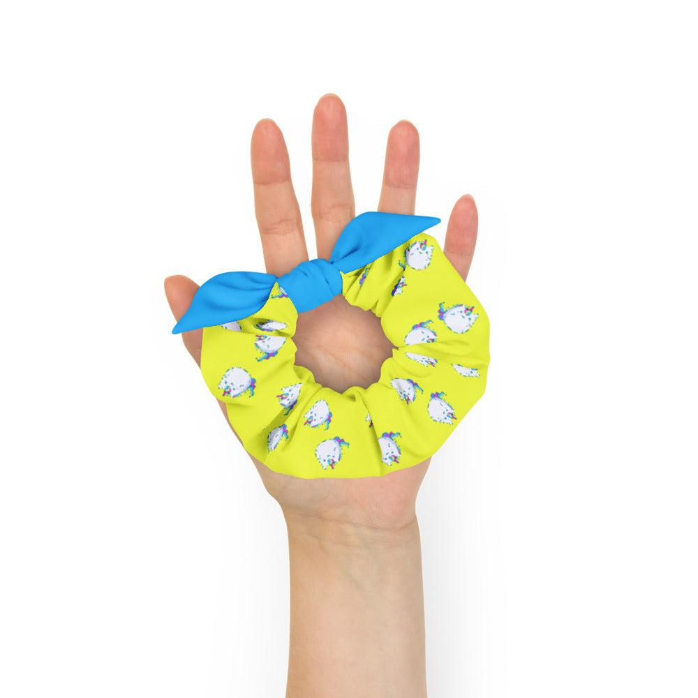 Cute Cat Kids White Scrunchie