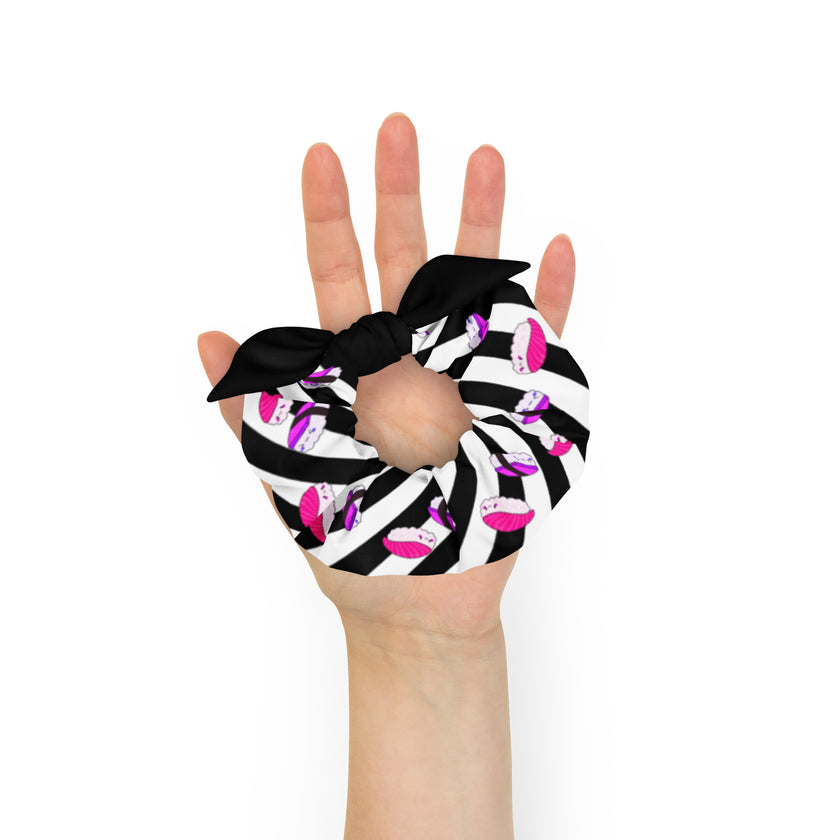Sushi Pink and Purple Scrunchie