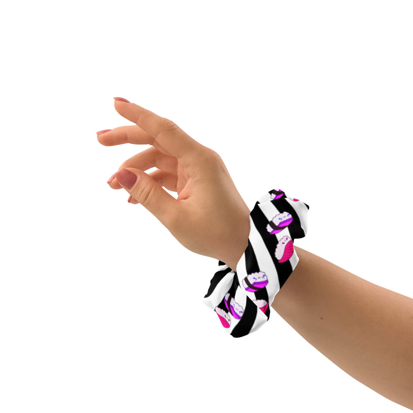 Sushi Pink and Purple Scrunchie