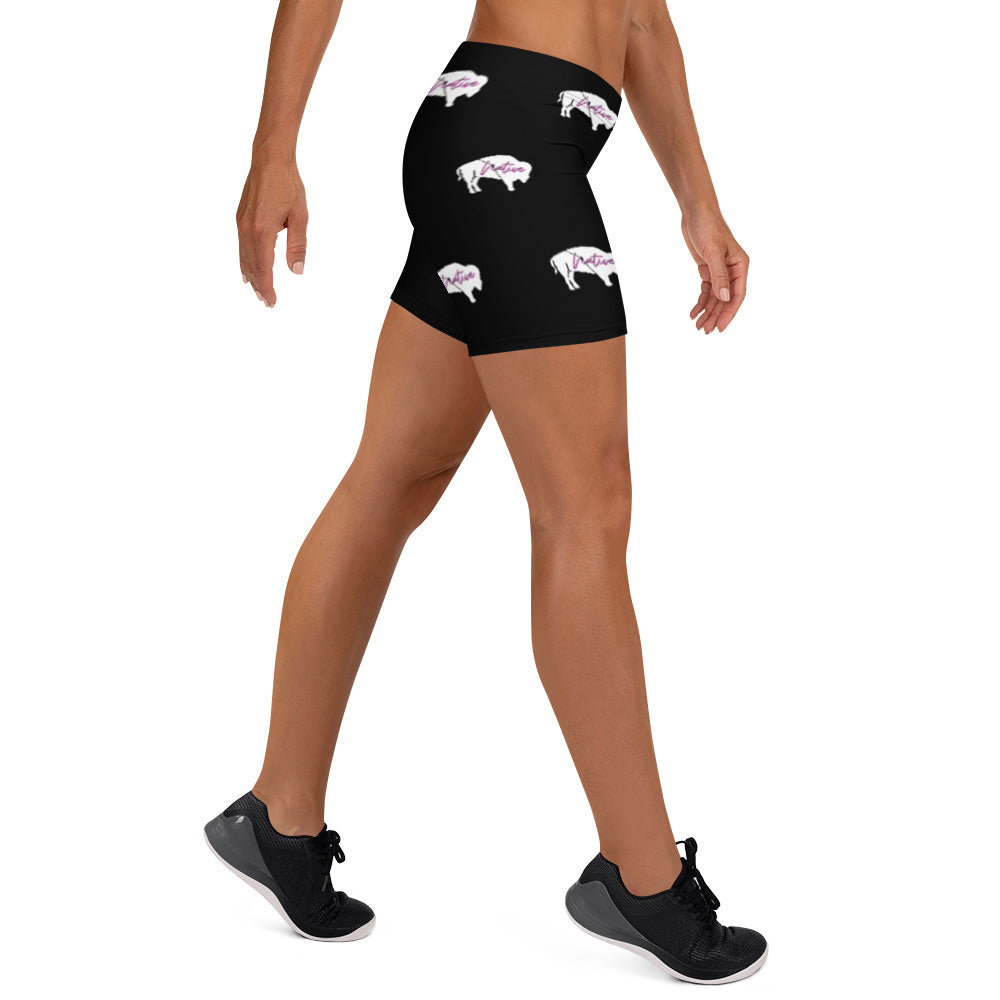 Native Bison White Shorts
