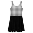 Plaid Pink Bison and Stars Skater Dress