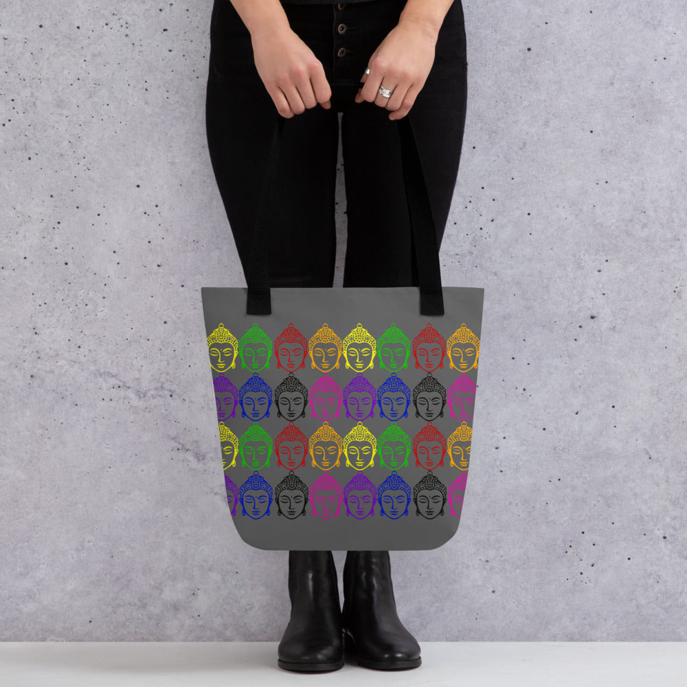 Rainbow of Buddhas Tote bag