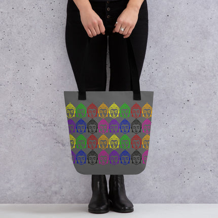 Rainbow of Buddhas Tote bag