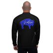Native Bison Blue Unisex Bomber Jacket
