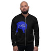 Native Bison Blue Unisex Bomber Jacket