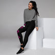 Pink Bison and Geometric Native Pattern Women's Joggers
