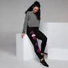 Pink Bison and Geometric Native Pattern Women's Joggers