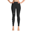 Geometric on Black Yoga Leggings with inside pocket