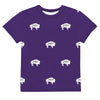Native Bison White Youth crew neck t-shirt