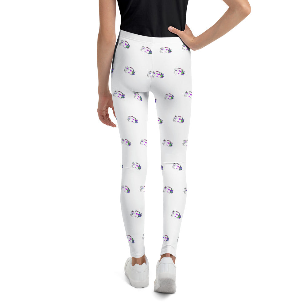 Cat Meow Flying Youth Leggings