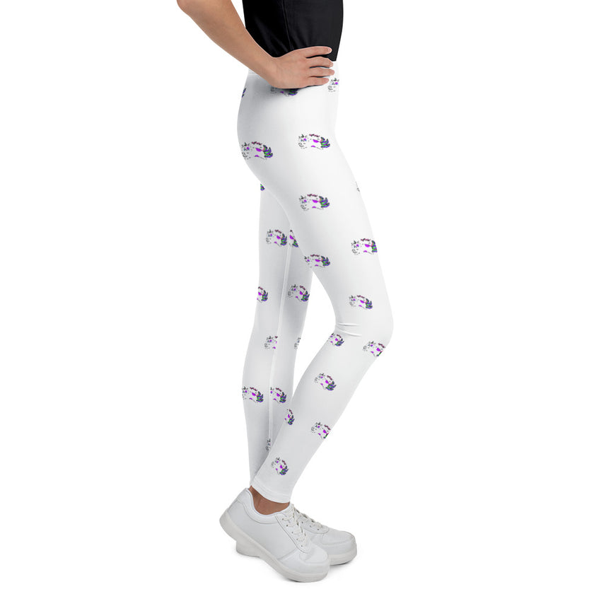 Cat Meow Flying Youth Leggings