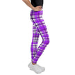 Native Plaid Purple Youth Leggings