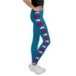 Native Bison White with Pattern Pink/Black Youth Leggings
