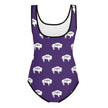 Native Bison White All-Over Print Youth Swimsuit