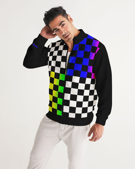 4 sided Checkered Men's Track Jacket