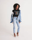 Black Women's Lounge Cropped Tee