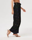 Native Stars Rainbow Pattern Women's High-Rise Wide Leg Pants