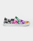 Rainbow Geometric Women's Slip-On Canvas Shoe