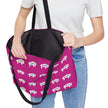 Magenta-Rainbow Native White Innii-Bison-Native Collection-Iron Woman 80 Weekender Tote Bag