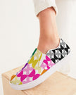 Rainbow Geometric Women's Slip-On Canvas Shoe