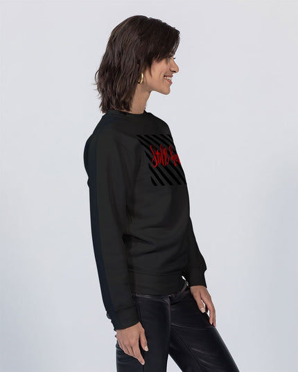 Still here! Red, Black and Charcoal Unisex Premium Crewneck Sweatshirt