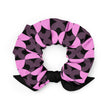 Black and Pink Geometric Hair Scrunchie
