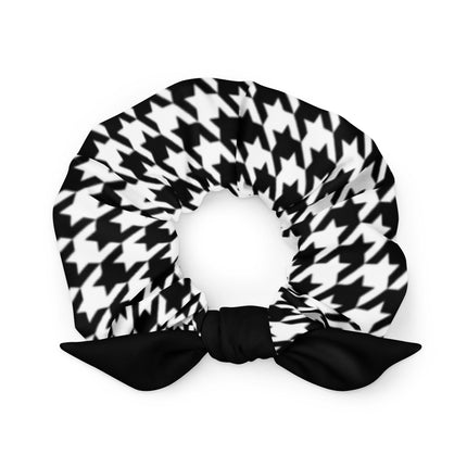 Black and White HT pattern Hair Scrunchie