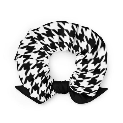 Black and White HT pattern Hair Scrunchie