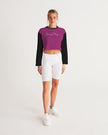 Pink Boxing Champ Female Women's Cropped Sweatshirt