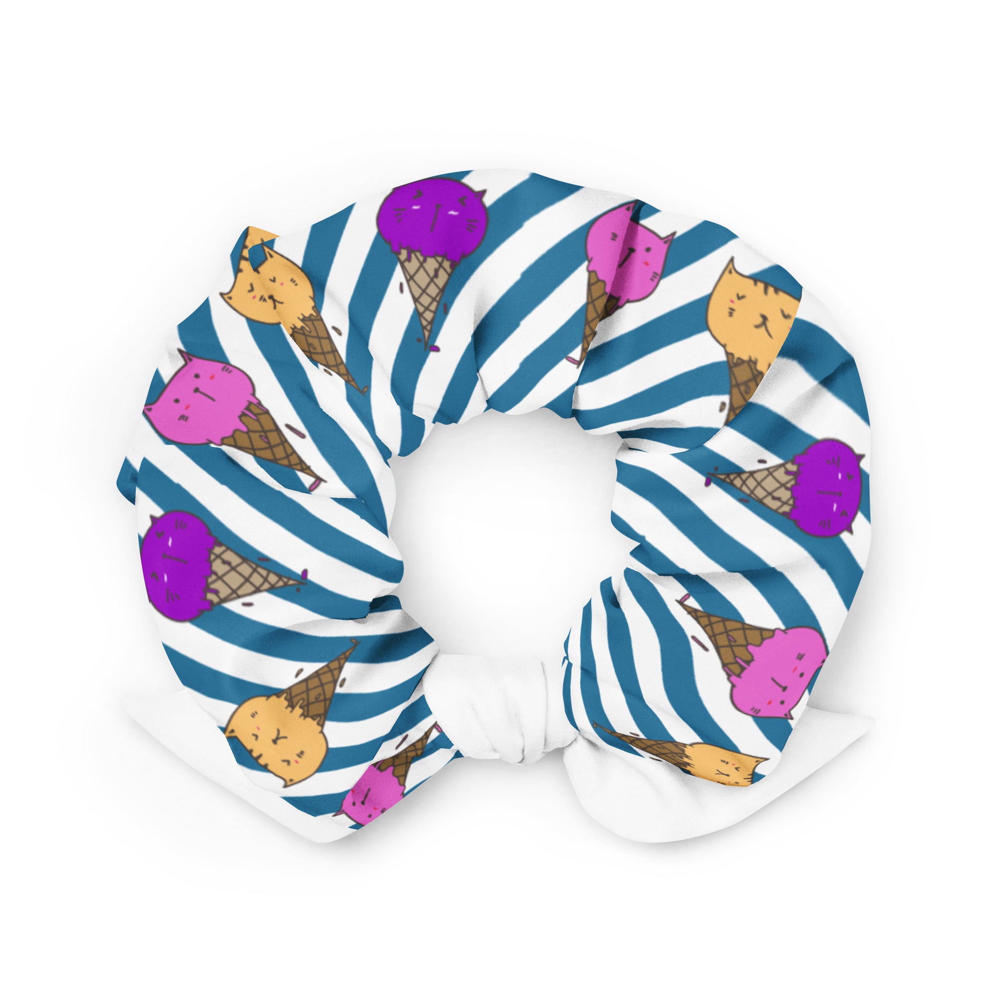 Cute Cat Cones Scrunchie