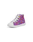 Purple Sweet Faces Girl's Kids Hightop Canvas Shoe