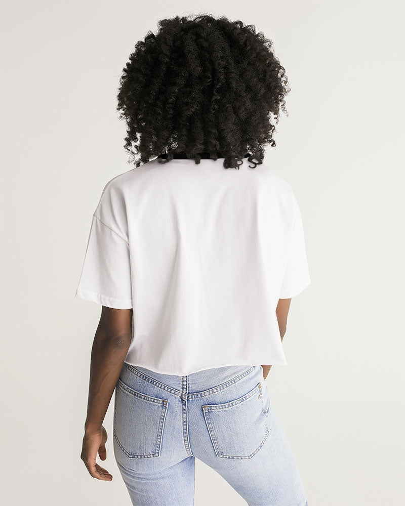 Black Women's Lounge Cropped Tee