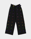 Native Stars Rainbow Pattern Women's High-Rise Wide Leg Pants
