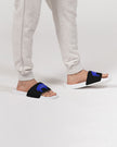 Blue and Black Innii Native design Men's Slide Sandal