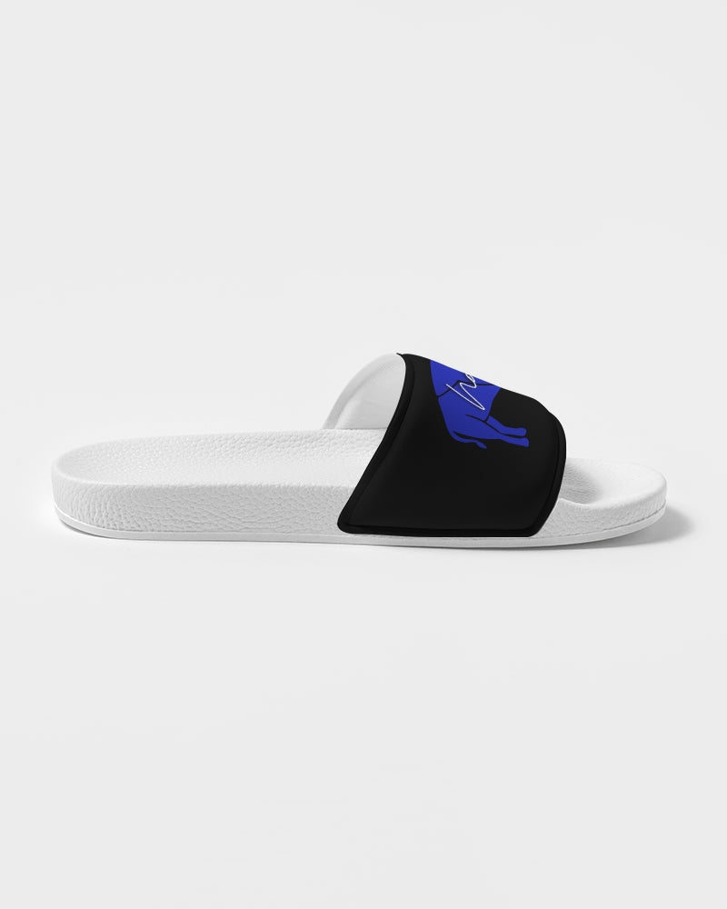 Blue and Black Innii Native design Men's Slide Sandal