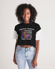 Black Women's Lounge Cropped Tee