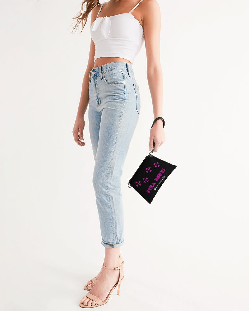 Pink Geometric Native Pattern Wristlet