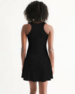 Green and Gray Geometric Native Pattern Women's Racerback Dress