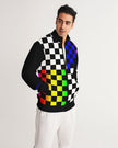 4 sided Checkered Men's Track Jacket