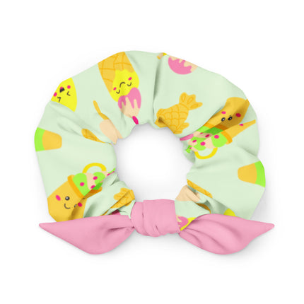 Cool Ice Cream On A Summer Day Scrunchie