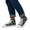 Native Bison Black Men’s high top canvas shoes