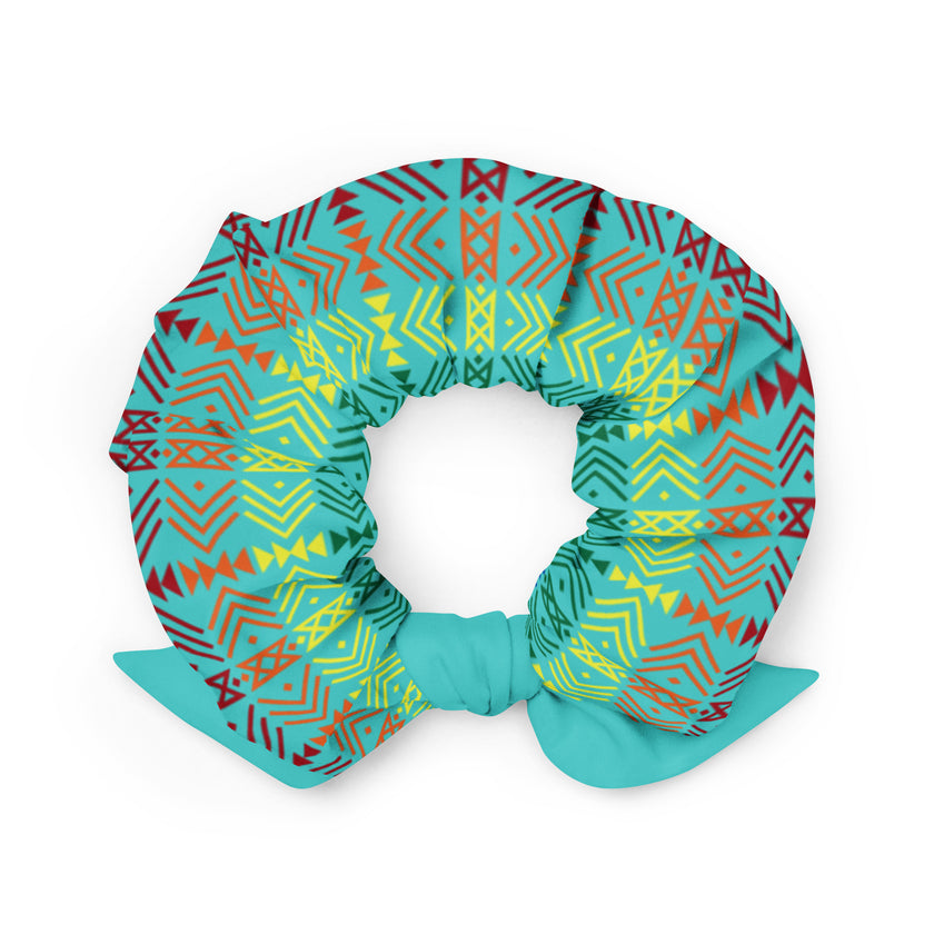 Native Rainbow Pattern Scrunchie